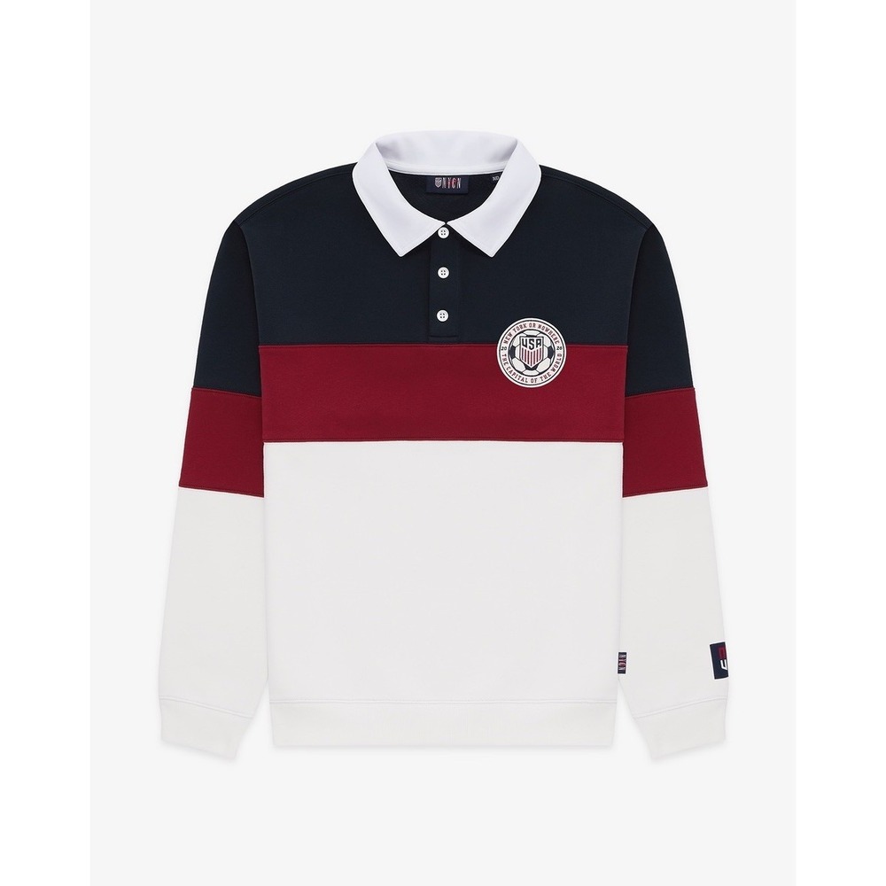 Siegelman Stable New York or Nowhere USA Soccer 2026 Keeper Polo Sweatshirt - XL
